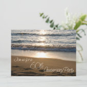 Carte d'invitation pour les 60 ans de mariage Wave (Debout devant)