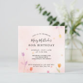 Carte d'invitation pour les 80 ans (Debout devant)