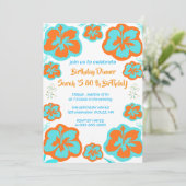 Carte d'invitation pour les 80 ans de Mère (Debout devant)