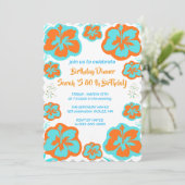 Carte d'invitation pour les 80 ans de Mère (Debout devant)