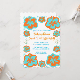 Carte d'invitation pour les 90 ans de maman