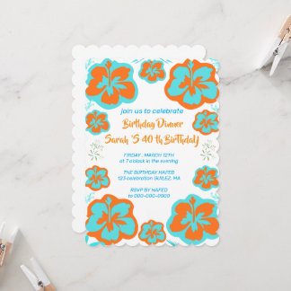 Carte d'invitation pour les 90 ans de maman