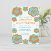 Carte d'invitation pour les 90 ans de maman (Debout devant)