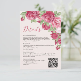 Carte d'invitation pour les détails du mariage Cri