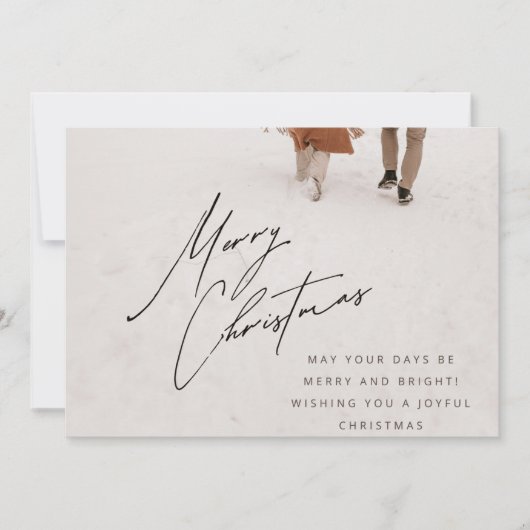 carte d'invitation pour les fêtes de Noël (Devant)