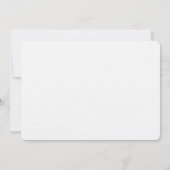 Carte d'invitation pour les fêtes de Noël (Dos)