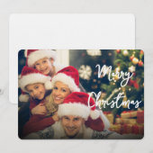 Carte d'invitation pour les fêtes de Noël (Devant / Derrière)