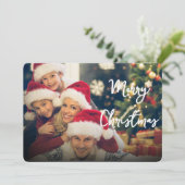 Carte d'invitation pour les fêtes de Noël (Debout devant)