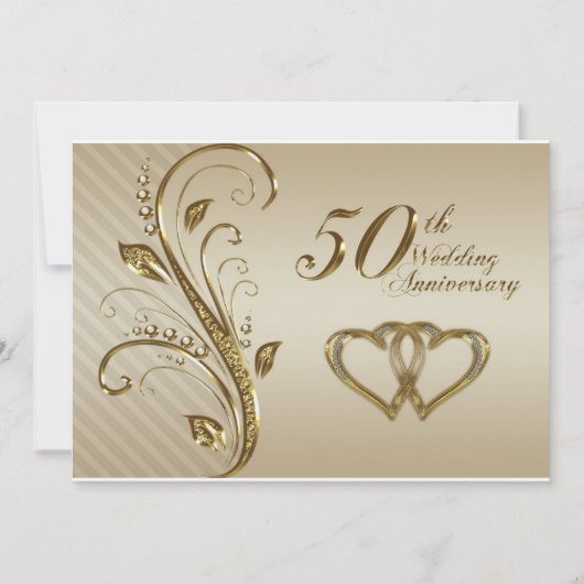 Carte d'invitation pour les noces d'or (Devant)