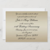 Carte d'invitation pour les noces d'or (Dos)