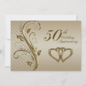 Carte d'invitation pour les noces d'or (Devant)