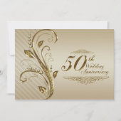 Carte d'invitation pour les noces d'or (Devant)
