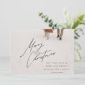 Carte d'invitation pour les vacances de Noël (Debout devant)