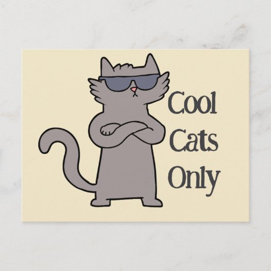 Carte d'invitation pour l'événement Cool Cats Only (Devant)