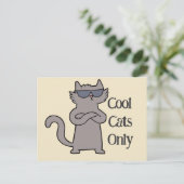 Carte d'invitation pour l'événement Cool Cats Only (Debout devant)