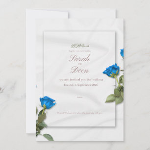carte d'invitation pour l'événement walima
