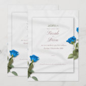 carte d'invitation pour l'événement walima (Devant / Derrière)