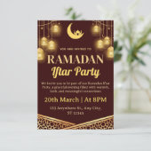 Carte d'invitation pour l'Iftar de Ramadan (Debout devant)