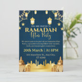 Carte d'invitation pour l'Iftar de Ramadan (Debout devant)