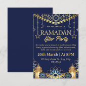 Carte d'invitation pour l'Iftar de Ramadan (Devant / Derrière)