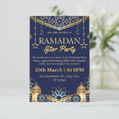 Carte d'invitation pour l'Iftar de Ramadan (Debout devant)