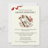Carte d'invitation pour l'ouverture d'un salon de (Devant)