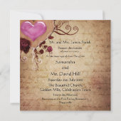 Carte d'invitation pour mariage (Dos)