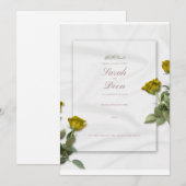 Carte d'invitation pour mariage (Devant / Derrière)