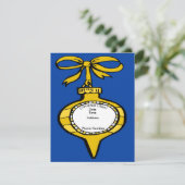 Carte d'invitation pour ornement de Noël Cheer Gol (Debout devant)