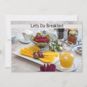 Carte d'invitation pour petit déjeuner (Devant)