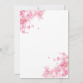 Carte d'invitation pour petite princesse  (Dos)