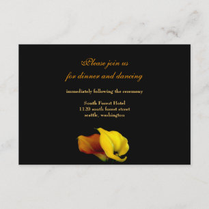 Carte d'invitation pour réception de mariage