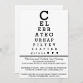 Carte d'invitation pour réception de mariage après (Devant / Derrière)