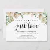 Carte d'invitation pour réception de mariage éléga (Devant)