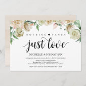 Carte d'invitation pour réception de mariage éléga (Devant / Derrière)