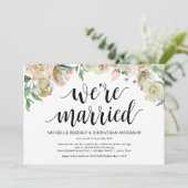 Carte d'invitation pour réception de mariage en fu (Debout devant)