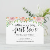 Carte d'invitation pour réception de mariage en fu (Debout devant)