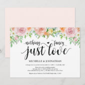 Carte d'invitation pour réception de mariage en fu (Devant / Derrière)