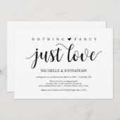 Carte d'invitation pour réception de mariage en fu (Devant / Derrière)