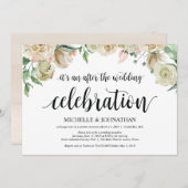 Carte d'invitation pour réception de mariage en fu (Devant / Derrière)