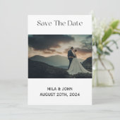 CARTE D'INVITATION POUR RÉSERVER LA DATE (Debout devant)