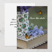 Carte d'invitation pour réserver la date (Devant / Derrière)