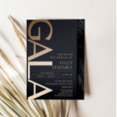 Carte d'invitation pour soirée de gala d'affaires