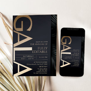 Carte d'invitation pour soirée de gala d'affaires