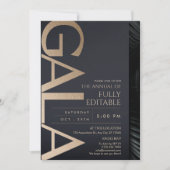 Carte d'invitation pour soirée de gala d'affaires (Devant)