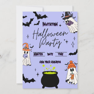 carte d'invitation pour soirée Halloween