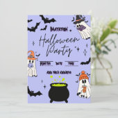 carte d'invitation pour soirée Halloween (Debout devant)