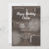 Carte d'invitation pour son anniversaire sur le th (Devant)