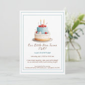 Carte d'invitation pour un 2e anniversaire – Gâtea (Debout devant)