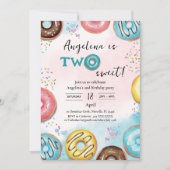 Carte d'invitation pour un 2ème anniversaire à pla (Devant)